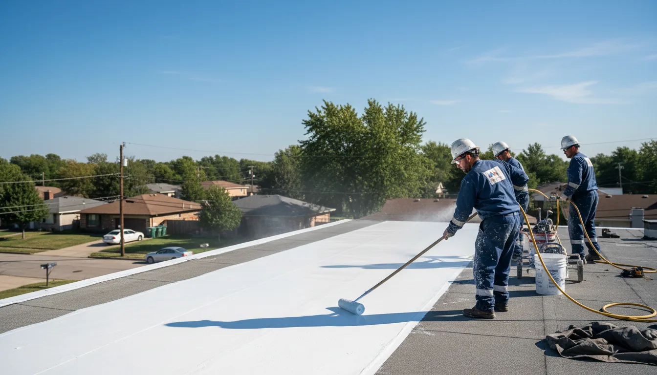 Commercial roof coating in Caddo Mills, TX near me